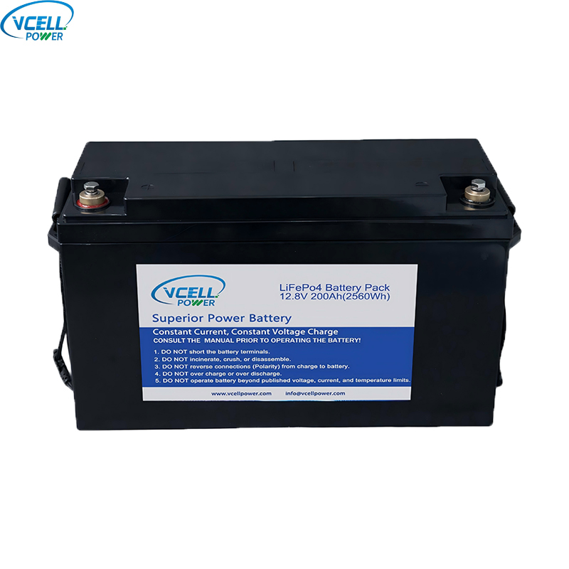 Pin LiFePO4 chu kỳ sâu 12,8V 12V 200Ah
