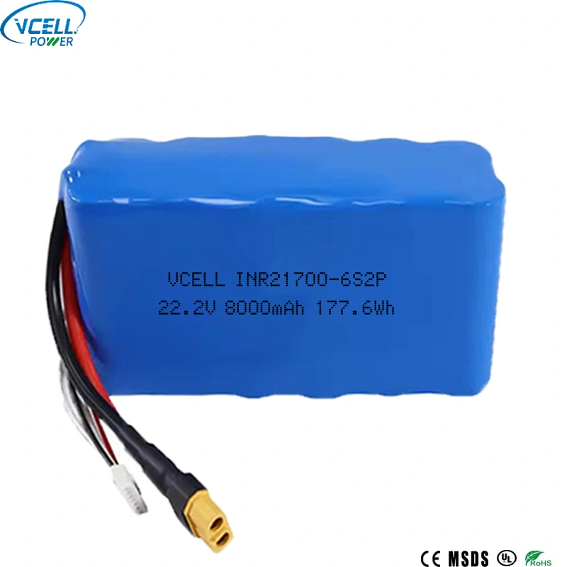 Pin Li-ion 22.2V 8000mAh 21700