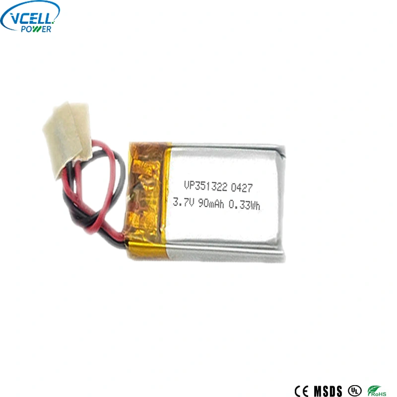 Pin LiPO có thể sạc lại 351322 3.7V 90mAh